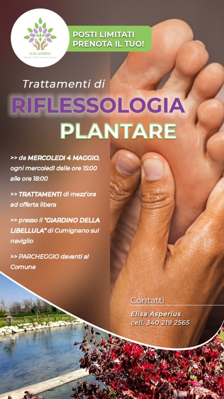 Trattamento di riflessologia plantare