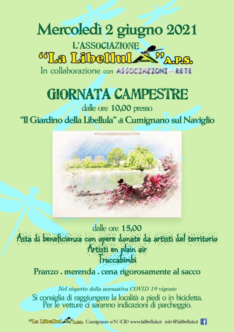 GIORNATA CAMPESTRE – 2 Giugno 2021