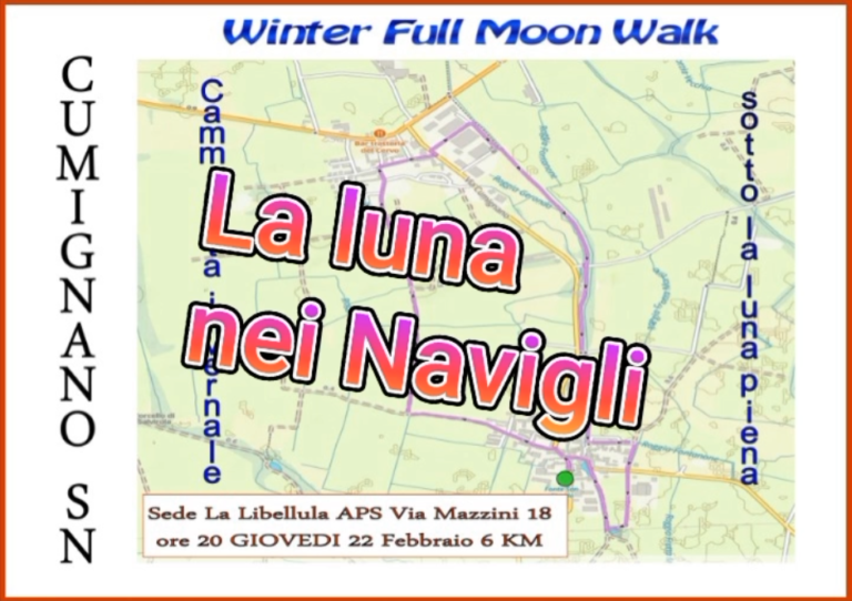Winter Full Moon Walk – giovedì 22 febbraio 2024